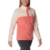 Columbia Benton Springs 1/2 Snap Pull Over II, Fleece Pullover für Damen(Blush Pink/Pfirsichblüte)