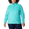 Columbia Benton Springs 1/2 Snap Pull Over II, Fleece Pullover für Damen(Bright Aqua)