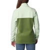 Columbia Benton Springs 1/2 Snap Pull Over II, Fleece Pullover für Damen(Canteen/Sage Leaf)