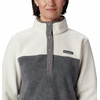 Columbia Benton Springs 1/2 Snap Pull Over II, Fleece Pullover für Damen(City Grey Heather  Chalk)