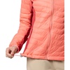 Columbia Damen Powder Pass 2 Hybrid Hooded Jacket Pufferjacke mit Kapuze (1er Pack)(Alpenglow/Daredevil)