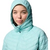 Columbia Damen Powder Pass 2 Hybrid Hooded Jacket Pufferjacke mit Kapuze (1er Pack)(Spray/River Blue)