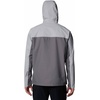 Columbia Hikebound II Jacket, Wasserdichte Regenjacke für Herren(Columbia Grey/City Grey)