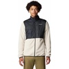 Columbia Men’s Basin Butte Fleece Full Zip, Full Zip Fleece Jacket, Black, Size L(Dark Stone  Black)