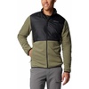 Columbia Men’s Basin Butte Fleece Full Zip, Full Zip Fleece Jacket, Black, Size L(Stone Green  Black)