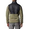 Columbia Men’s Basin Butte Fleece Full Zip, Full Zip Fleece Jacket, Black, Size L(Stone Green  Black)