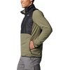 Columbia Men’s Basin Butte Fleece Full Zip, Full Zip Fleece Jacket, Black, Size L(Stone Green  Black)