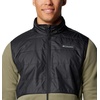 Columbia Men’s Basin Butte Fleece Full Zip, Full Zip Fleece Jacket, Black, Size L(Stone Green  Black)