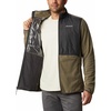Columbia Men’s Basin Butte Fleece Full Zip, Full Zip Fleece Jacket, Black, Size L(Stone Green/Shark)