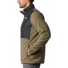 Columbia Men’s Basin Butte Fleece Full Zip, Full Zip Fleece Jacket, Black, Size L(Stone Green/Shark)