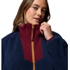 Columbia Sequoia Grove Full Zip Fleece, Fleecejacke mit durchgehendem Reißverschluss für Damen(Collegiate Navy/Rich Wine/Maple Sugar)
