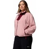 Columbia Sequoia Grove Full Zip Fleece, Fleecejacke mit durchgehendem Reißverschluss für Damen(Radiergummi Pink  Rich Wine)
