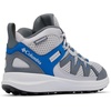 Columbia Youth Peakfreak Rush Mid Waterproof, Trekking- Und Wanderstiefel für Unisex Kinder(Columbia Grey Mountain Blue)