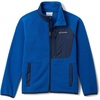 Columbia Fast Trek V Full Zip, Fleecejacke mit durchgehendem Reißverschluss für Unisex Kinder(Mountain Blue/Collegiate Navy)