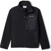 Columbia Fast Trek V Full Zip, Fleecejacke mit durchgehendem Reißverschluss für Unisex Kinder(Schwarz)