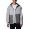 Columbia Hikebound II Jacket, Wasserdichte Regenjacke für Herren(Columbia Grey/City Grey)