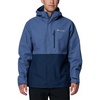 Columbia Hikebound II Jacket, Wasserdichte Regenjacke für Herren(Dark Mountain/Collegiate Navy)