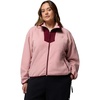 Columbia Sequoia Grove Full Zip Fleece, Fleecejacke mit durchgehendem Reißverschluss für Damen(Radiergummi Pink  Rich Wine)