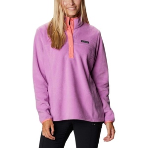 Columbia Benton Springs 1/2 Snap Pull Over II, Fleece Pullover für Damen(Blütenrosa/Lachs)