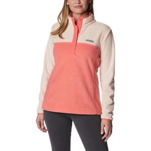 Columbia Benton Springs 1/2 Snap Pull Over II, Fleece Pullover für Damen(Blush Pink/Pfirsichblüte)