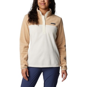 Columbia Benton Springs 1/2 Snap Pull Over II, Fleece Pullover für Damen(Chalk/Canoe)