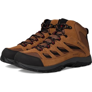 Columbia Crestwood Mid Waterproof, Trekking- Und Wanderstiefel für Herren(Camel Brown Mountain Red)