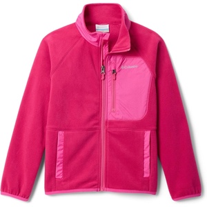 Columbia Fast Trek V Full Zip, Fleecejacke mit durchgehendem Reißverschluss für Unisex Kinder(Guava Pink/Pink Ice)