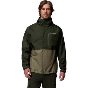Columbia Hikebound II Jacket, Wasserdichte Regenjacke für Herren(Greenscape/Stone Green)