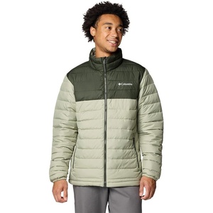Columbia Powder Lite II Jacket, Steppjacke für Herren(Safari/Greenscape)