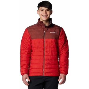 Columbia Powder Lite II Jacket, Steppjacke für Herren(Segel Rot/Gewürz)