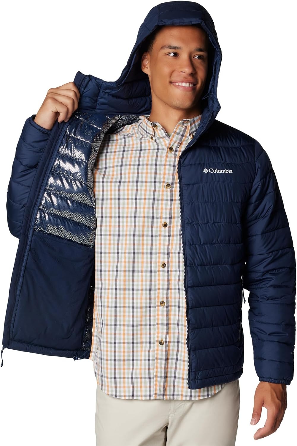 image:imageColumbia 2086944CB POWDER LITE II HOODED JACCollegiate Navy