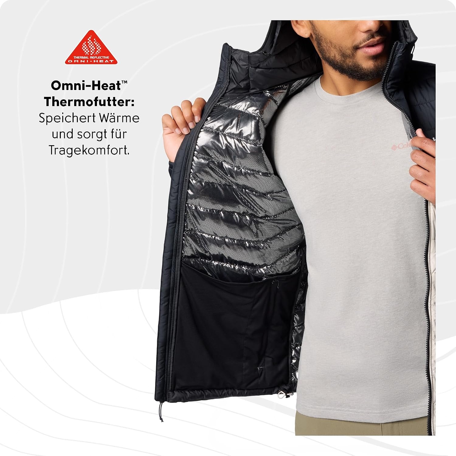 image:imageColumbia 2086944CB POWDER LITE II HOODED JACDark StoneBlack