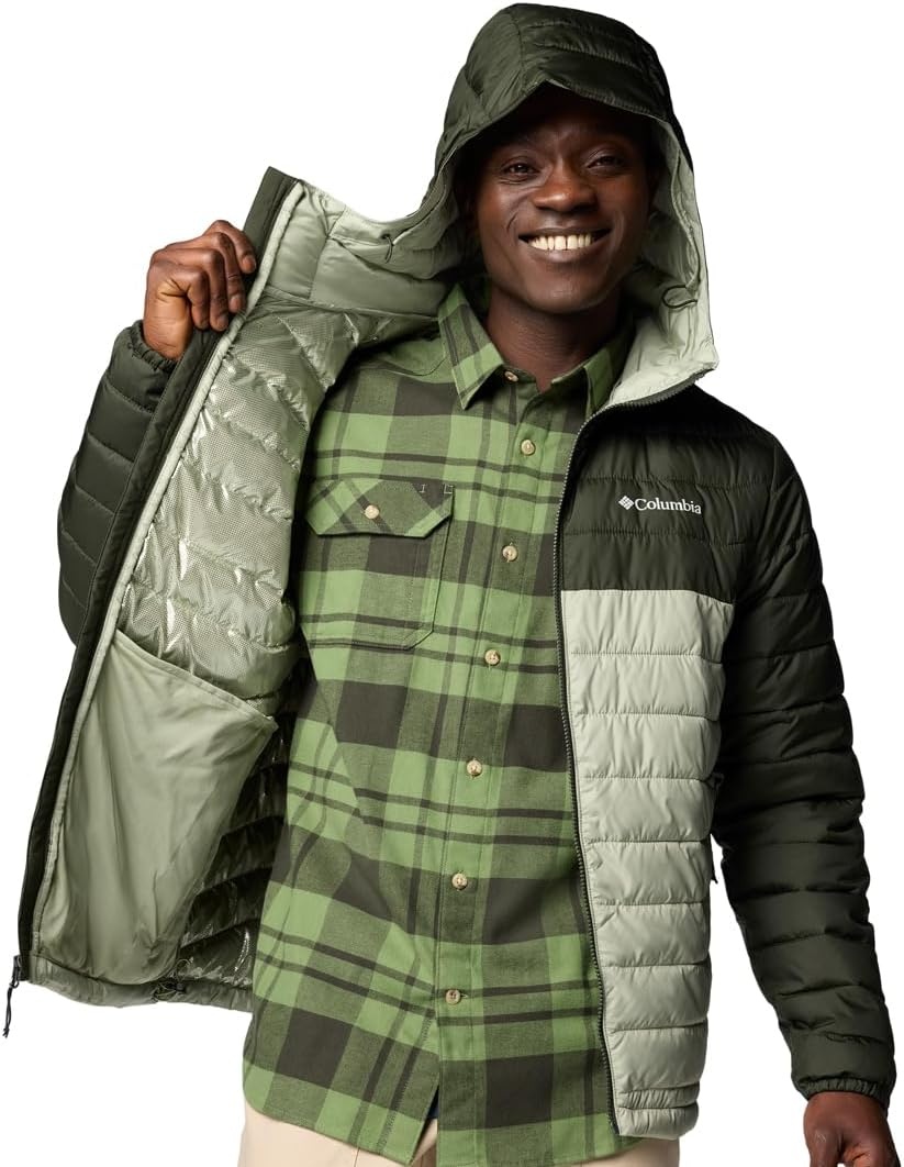 image:imageColumbia 2086944CB POWDER LITE II HOODED JACSafariGreenscape
