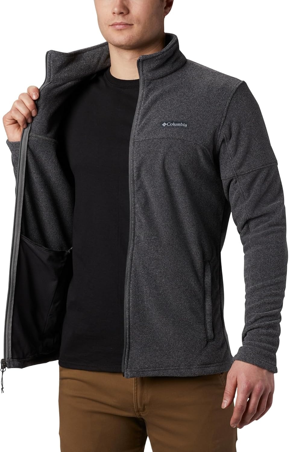 image:imageColumbia Basin Trail III Full Zip Fleecejacke mit durchgehendem Reiverschluss fr HerrenCharcoal Heather