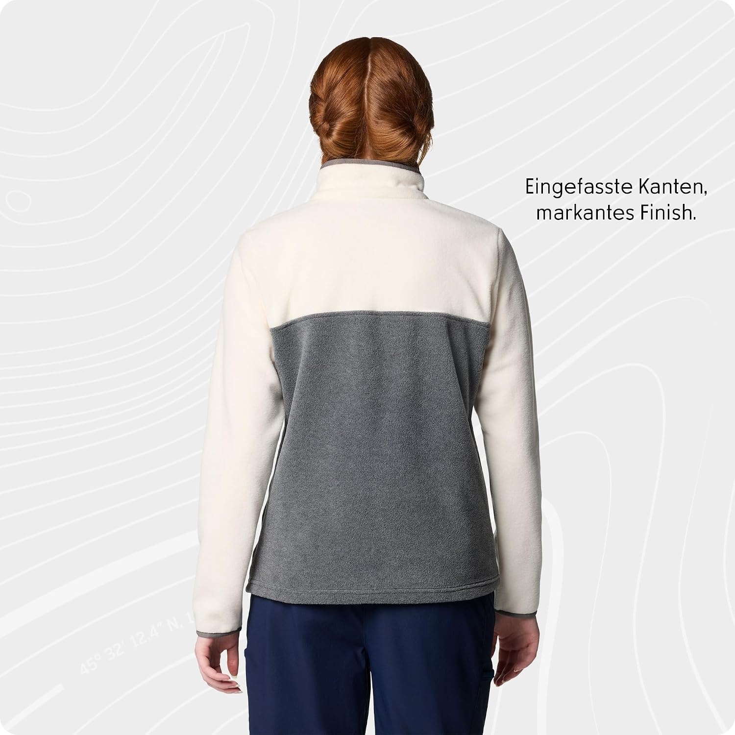 image:imageColumbia Benton Springs 12 Snap Pull Over II FleeceSweatshirt fr DamenCity Grey HeatherChalk