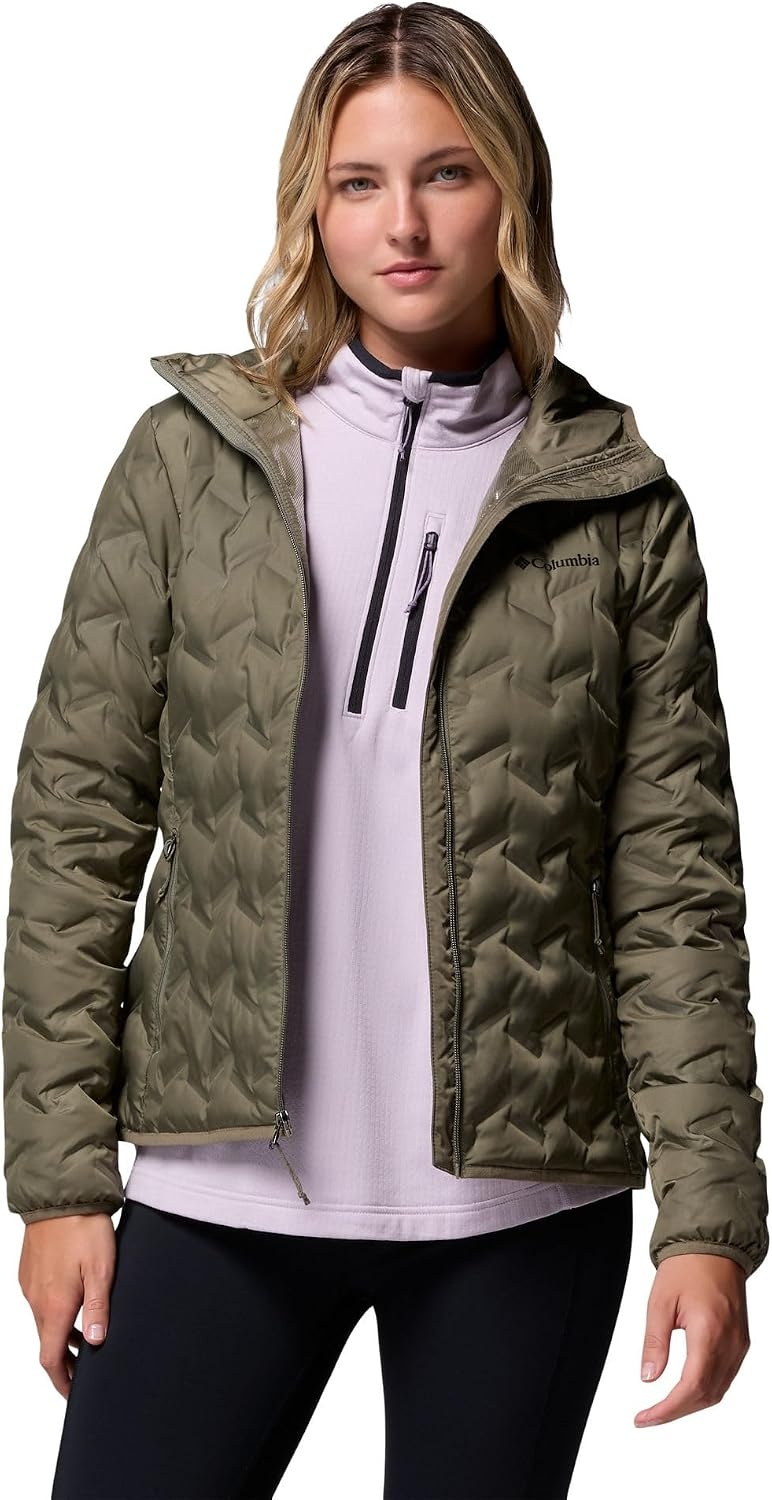 image:imageColumbia DELTA RIDGE II DOWN HOODED JACKETStone Green