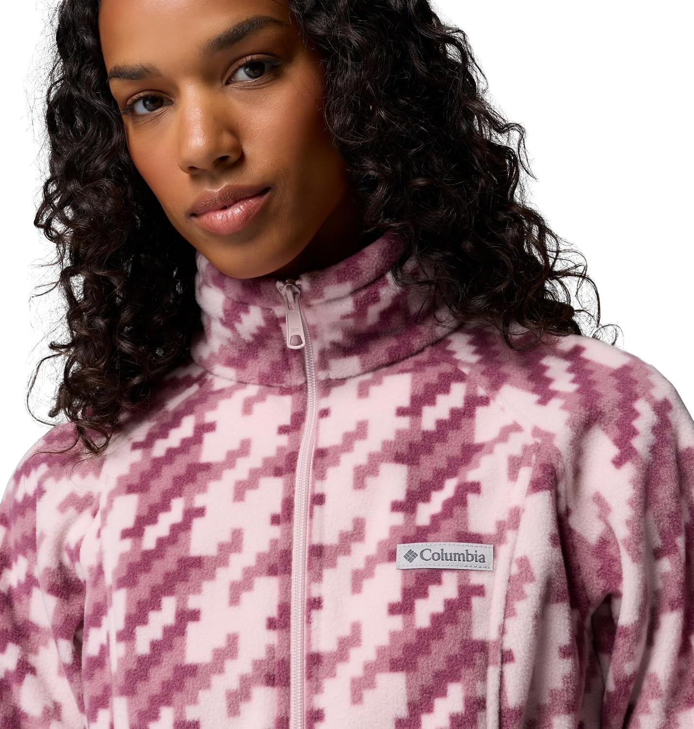 image:imageColumbia Damen Benton Springs Printed Full ZipMineral Pink Twills