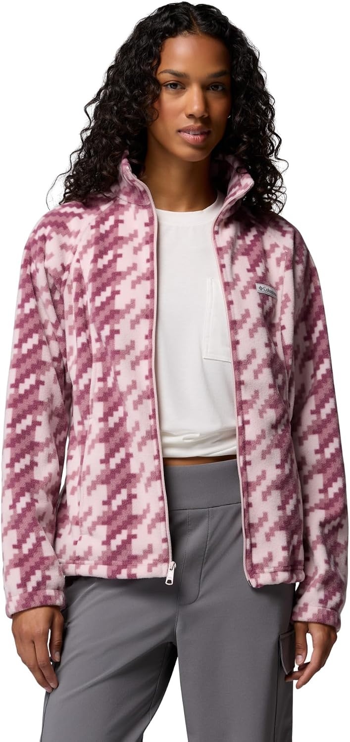 image:imageColumbia Damen Benton Springs Printed Full ZipMineral Pink Twills