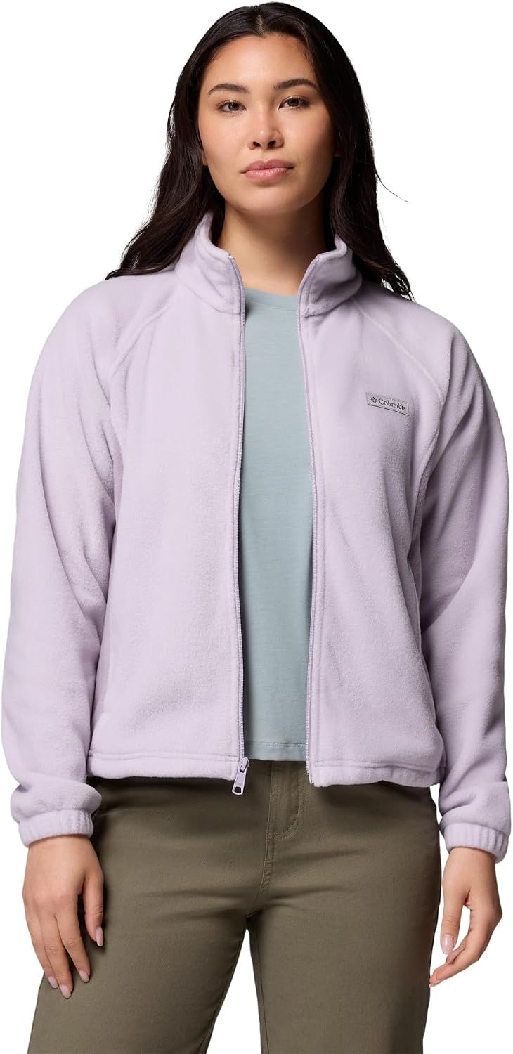 image:imageColumbia Damen Benton Springs Relaxed Full Zip Fleecejacke mit durchgehendem ReiverschlussLavender Pearl