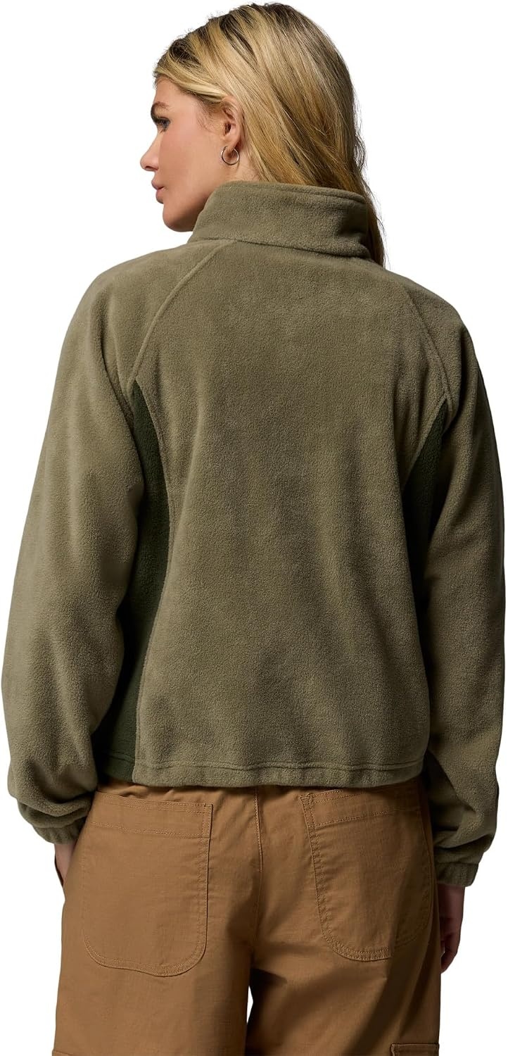 image:imageColumbia Damen Benton Springs Relaxed Full Zip Fleecejacke mit durchgehendem ReiverschlussSteingrn