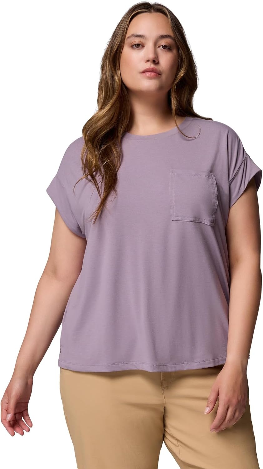 image:imageColumbia Damen Daniela Falls Short Sleeve Kurzrmeliges TShirtShale Purple