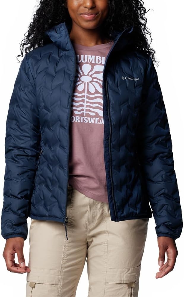 image:imageColumbia Damen Delta Ridge 2 Down Hooded Jacket Daunenjacke mit Kapuze 1er PackCollegiate Navy