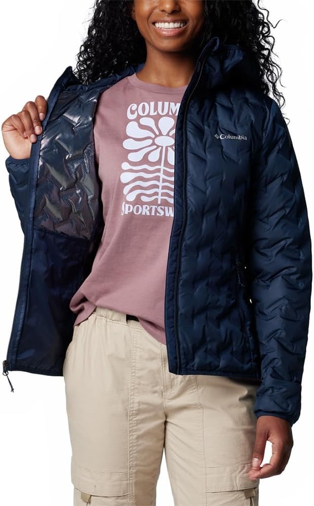 image:imageColumbia Damen Delta Ridge 2 Down Hooded Jacket Daunenjacke mit Kapuze 1er PackCollegiate Navy