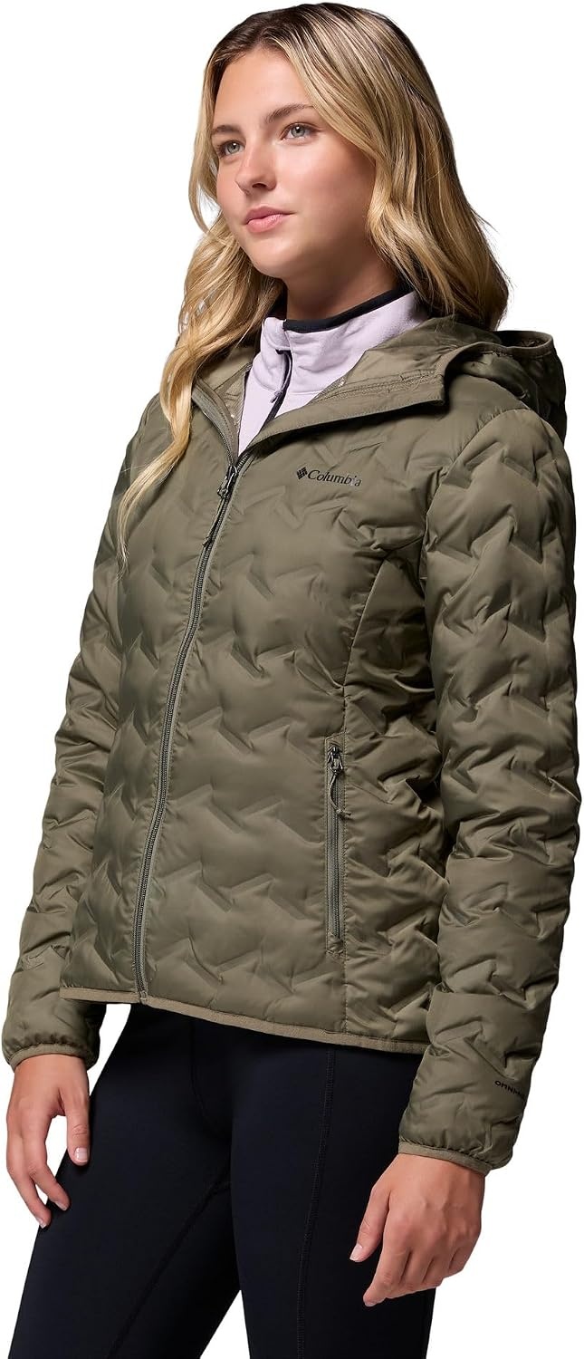 image:imageColumbia Damen Delta Ridge 2 Down Hooded Jacket Daunenjacke mit Kapuze 1er PackStone Green