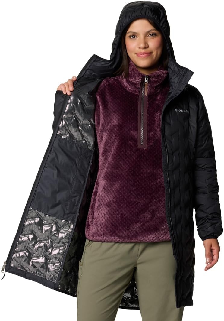 image:imageColumbia Damen Delta Ridge Long Down Jacket Delta Ridge Lange Daunenjacke 1er PackSchwarz