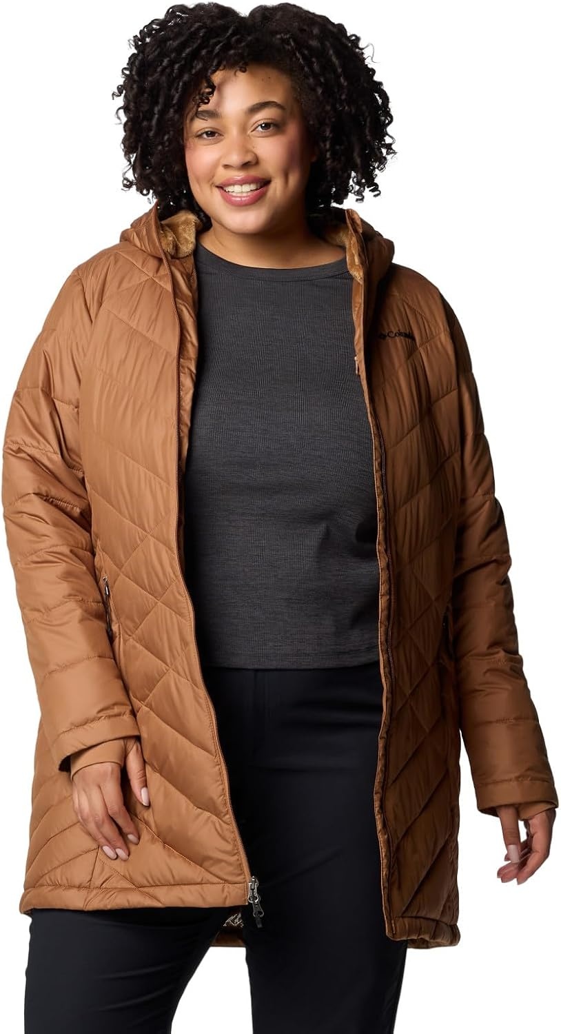 image:imageColumbia Damen First Generation Heavenly Long Hooded Jacket Heavenly Long Hooded Jacket 1er PackCamelBraun