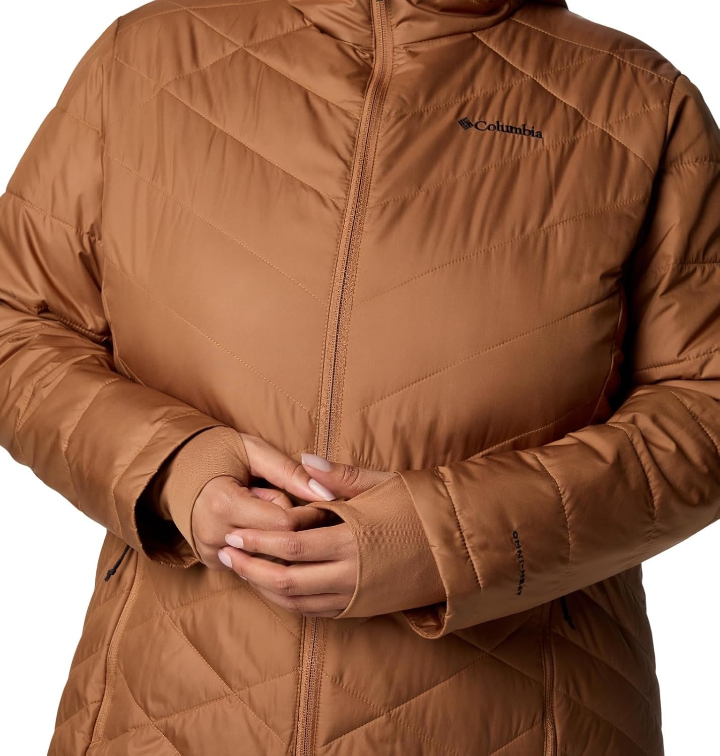 image:imageColumbia Damen First Generation Heavenly Long Hooded Jacket Heavenly Long Hooded Jacket 1er PackCamelBraun