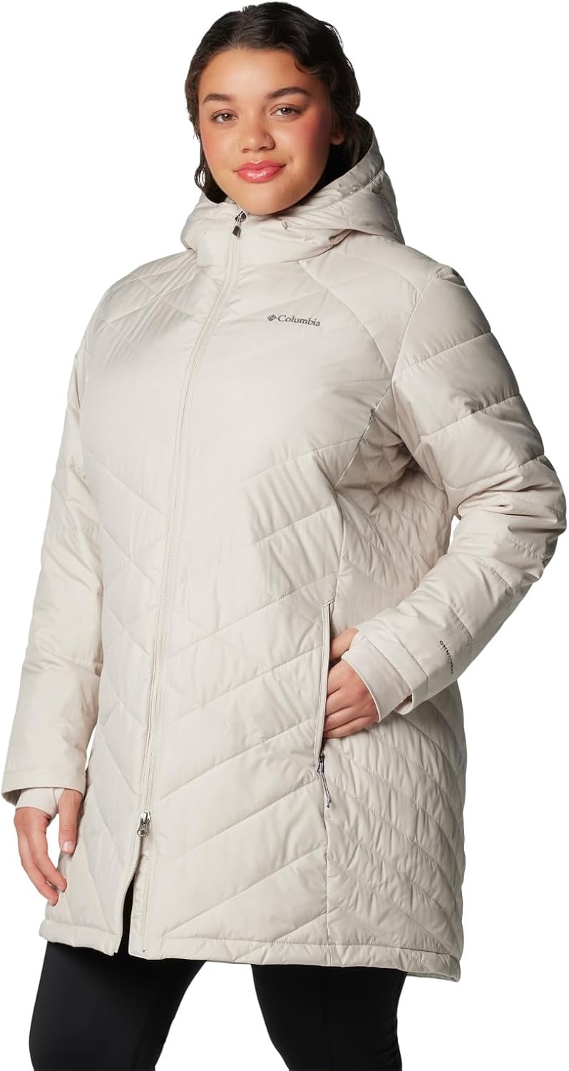 image:imageColumbia Damen First Generation Heavenly Long Hooded Jacket Heavenly Long Hooded Jacket 1er PackDark Stone