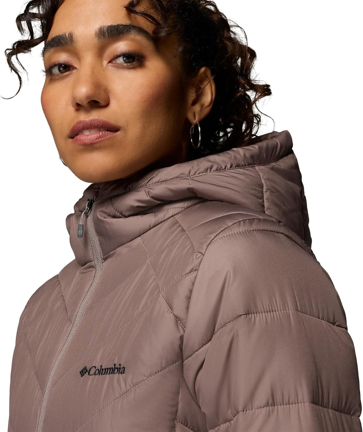 image:imageColumbia Damen First Generation Heavenly Long Hooded Jacket Heavenly Long Hooded Jacket 1er PackIron