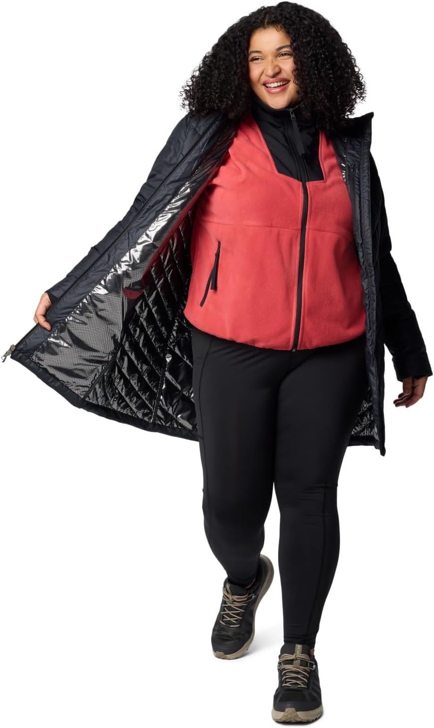 image:imageColumbia Damen First Generation Heavenly Long Hooded Jacket Heavenly Long Hooded Jacket 1er PackSchwarz